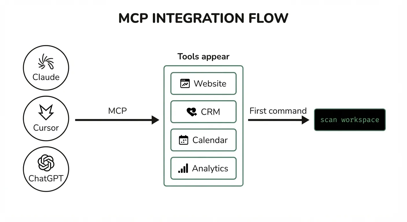 Step 2: Model Context Protocol Implementation — Connect Claude, Cursor, or ChatGPT