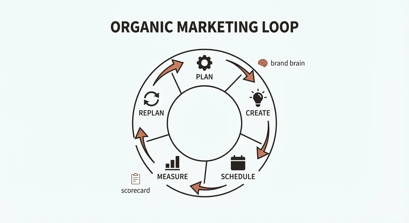 From Campaign Bursts to a Weekly B2B SaaS Organic Growth Loop